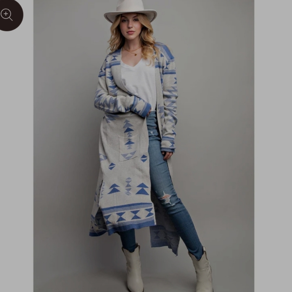 Jessica Long Patterned Cardigan - XXS